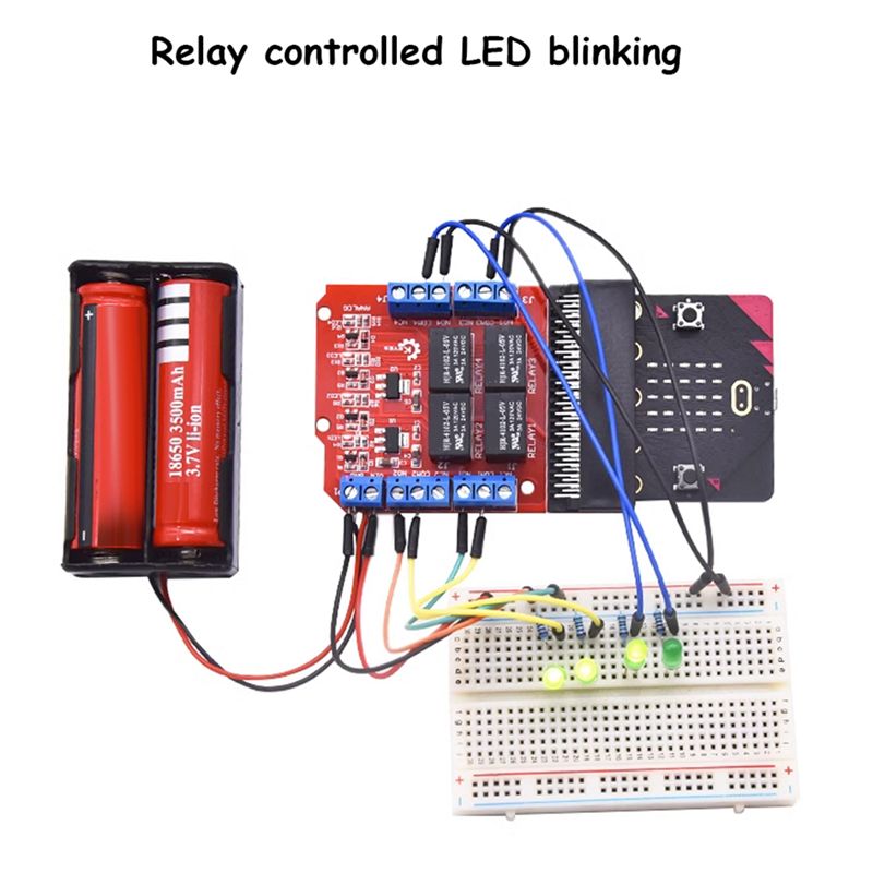TCE Microbit 4 Channel Relay M - Kids Education Channel ulasan dan harga