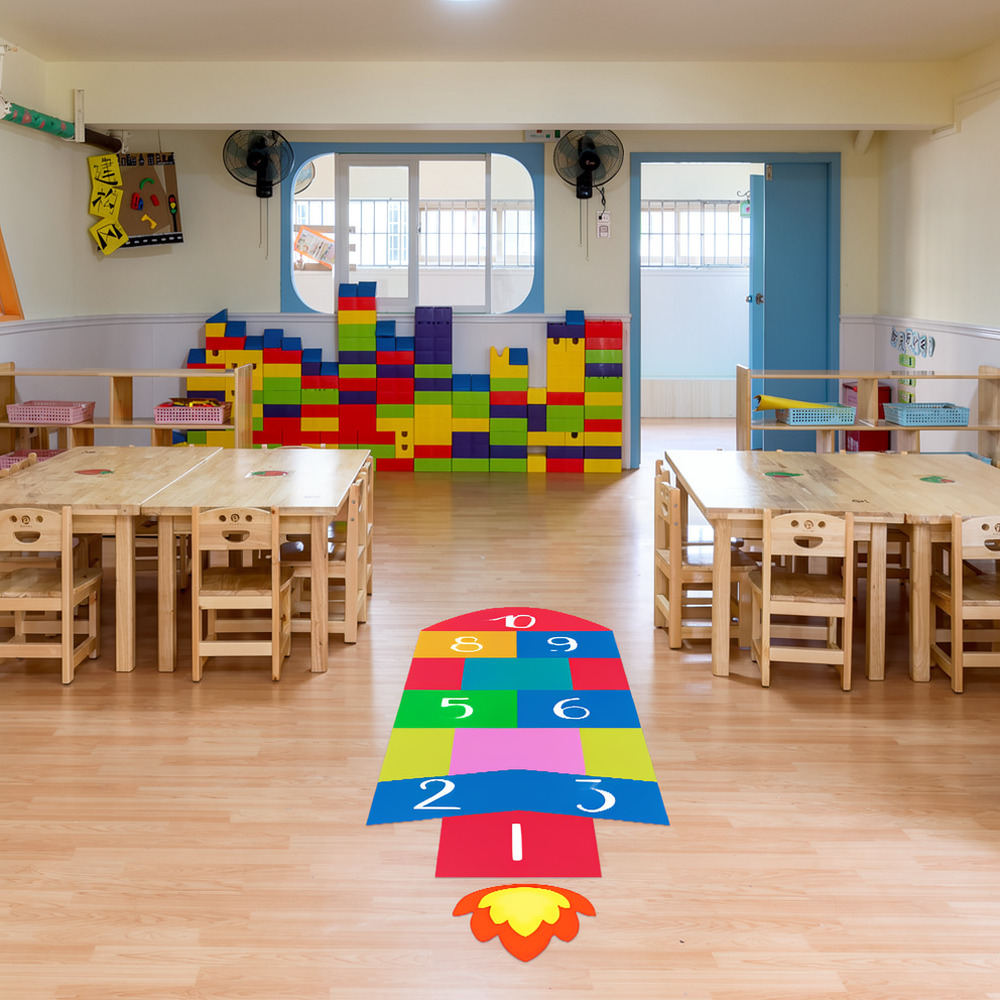 Creative Rocket Hopscotch Wall - Kids Education Activities ulasan dan harga